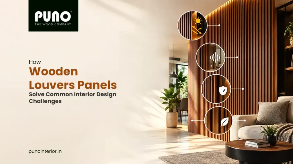 wooden louvers panel