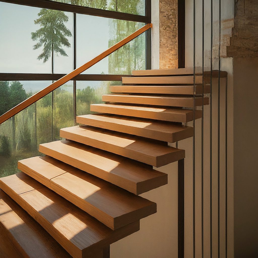 Puno solid wooden steps