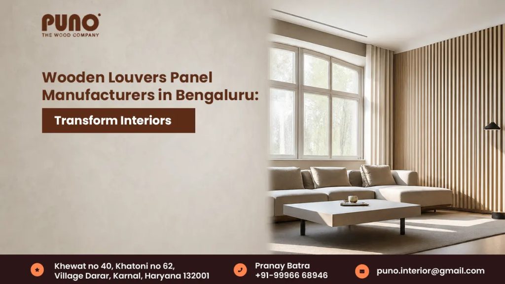 Wooden Louvers Panel Manufacturers in Bengaluru