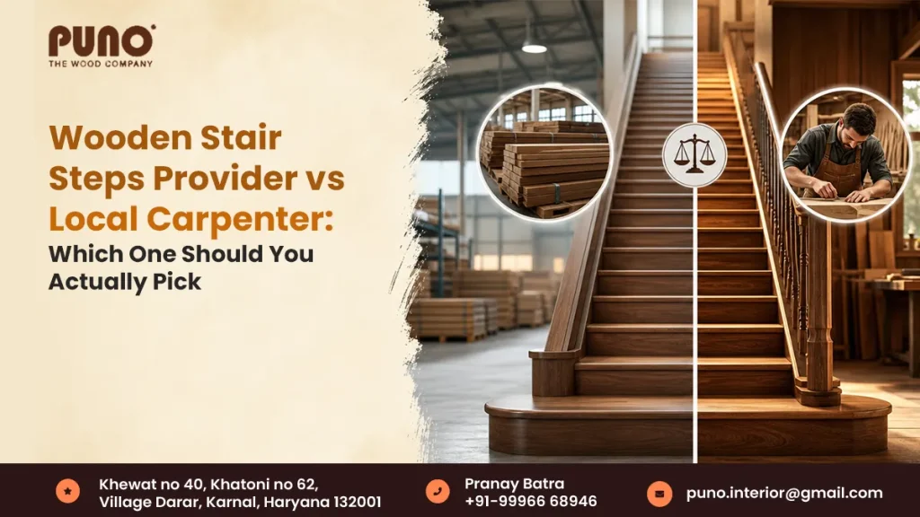 wooden stair steps provider in Bengaluru